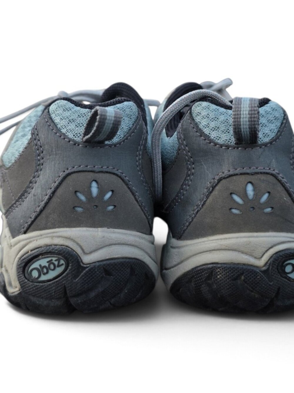 Oboz Luna Low Hiking Shoes Womens 10 Blue Gray Leather EU 41.5 - Picture 4 of 12